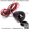 12V Cigarette Lighter Socket Power Outlet Receptacle for Car Boat Marine Motorcycle Scooter RV with Wire Fuse DIY Kit