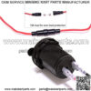 12V Cigarette Lighter Socket Power Outlet Receptacle for Car Boat Marine Motorcycle Scooter RV with Wire Fuse DIY Kit - Image 3