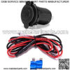 12V Cigarette Lighter Socket Power Outlet Receptacle for Car Boat Marine Motorcycle Scooter RV with Wire Fuse DIY Kit - Image 5