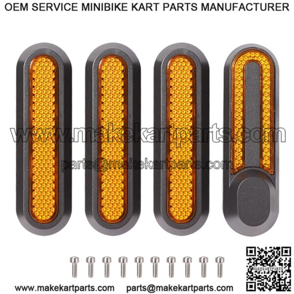 M365 Pro Pro2 1S Scooter Side Decorative Cover Left and Right With Reflective Strip Screws Modified Decorative Cover