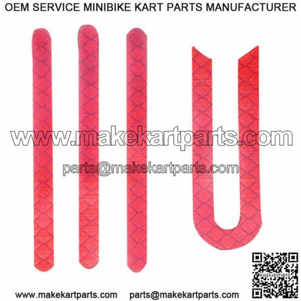 Electric scooter accessories M365 Pro special reflective strip front and rear wheel one-shaped U-shaped reflector with viscose - Image 2