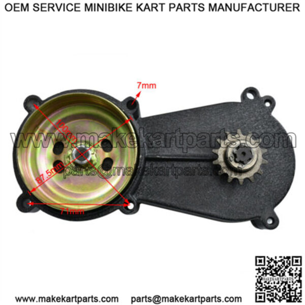14t 2 stroke cvt reduction gear box for 49cc mini bike