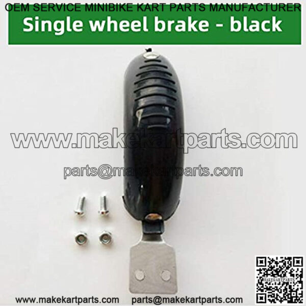 Rear wheeel Fender Brake Parts for 2-3-wheel Kick Scooter Upgrade Metal Rear Fender Brake Assembly (Model 1 Black) - Image 2