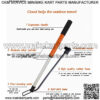Mini Bike Pump Portable Frame Pump,Air Ball Pump,Multipurpose, Portable Outdoor Cycling Pump Small,Inflator,Presta/Schrader,High Volume and High Pressure Hand Pump, (Pump2826) - Image 4