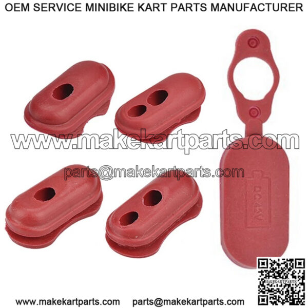 M365 Electric Scooter Silicone Kit + M365 Scooter Charging Port Waterproof Cover Dust Plug