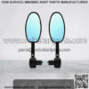 22mm Motorcycle ATV Bike Scooter Handle Bar End Rearview Mirrors Universal New - Image 3