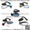 2X 7/8"22MM Aluminum Motorcycle ATV Scooter Handle Bar End Rearview Side Mirrors - Image 2
