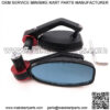 2X 7/8"22MM Aluminum Motorcycle ATV Scooter Handle Bar End Rearview Side Mirrors - Image 3