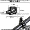 Pairs of Distinctive Skull Skeleton Hand Bicycle Mirror, Rearview Side Mirror Handlebar Mirror Mount Holder Clamp Adaptor 10mm for Scooter Moped Bike Standard Bike Motorcycle - Image 3