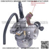 PZ19 Carburetor for Compatible with ATV Cable Choke Carb Gaskets with 35mm Motorcycle Air Filter Fuel Filters for Made 50cc 70cc 90cc 100cc 110cc 125cc Dirt Bike Scooter Go Karts - Image 4