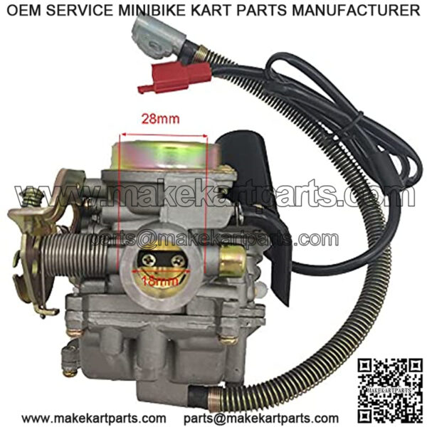 Firhot 139QMB Carburetor for GY6 50CC 49CC 4 Stroke Scooter Engine PD18J 18mm carb - Image 2