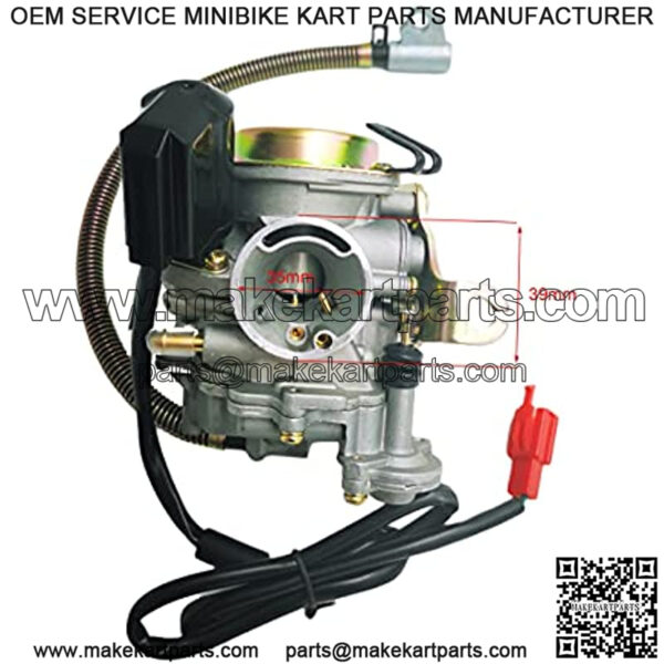 Firhot 139QMB Carburetor for GY6 50CC 49CC 4 Stroke Scooter Engine PD18J 18mm carb - Image 3