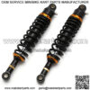 1 Pair Motorcycle Air Shock Absorbers Spring 7mm 340mm Motorcycle Scooter Section Adjustable Rear Dirt Bike Scooter ATV Rear Suspension Motorcycle Shock Absorber