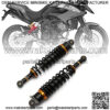 1 Pair Motorcycle Air Shock Absorbers Spring 7mm 340mm Motorcycle Scooter Section Adjustable Rear Dirt Bike Scooter ATV Rear Suspension Motorcycle Shock Absorber - Image 2