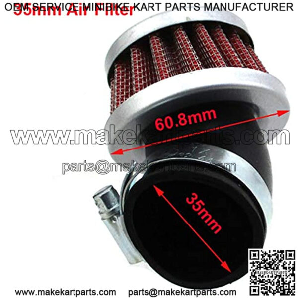 35mm Air Filter Cleaner For Z50 CT70 SL70 XL70 CL70 C70 ST90 SL90 CL90 CM91 CT90 CT110 CT125 Z50 TRX70 TRX90 Honda Trail Mini Bike Motorcycle Dirt Pit Bike - Image 2