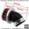 35mm Air Filter Cleaner For Z50 CT70 SL70 XL70 CL70 C70 ST90 SL90 CL90 CM91 CT90 CT110 CT125 Z50 TRX70 TRX90 Honda Trail Mini Bike Motorcycle Dirt Pit Bike - Image 3