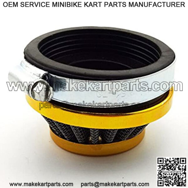 Racing ATV 60mm Air Filter Cleaner For Gas Motorized Bicycle Push Mini Moto Pocket Bike Quad 4 Wheeler Motorcycle Gold - Image 2