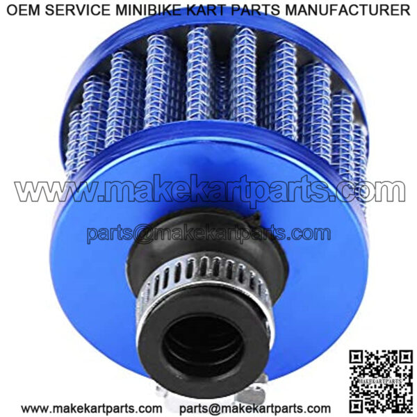 13mm Universal Car Clamp-On Cold Intake Air Filter - Image 2