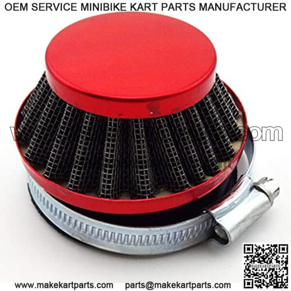 Red Racing 60mm Air Filter Cleaner For Gas Motorized Bicycle Push Mini Moto Pocket Bike ATV Quad 4 Wheeler Motorcycle - Image 4