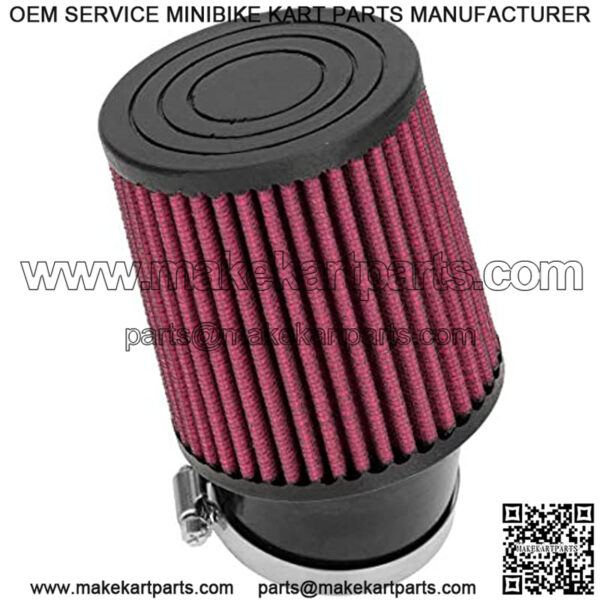 High Upgraded Air Filter adapter Intake Spark Plug Kit for Predator 212cc 6.5 Hp Engine Mini Bike Go Kart Racing Red - Image 2