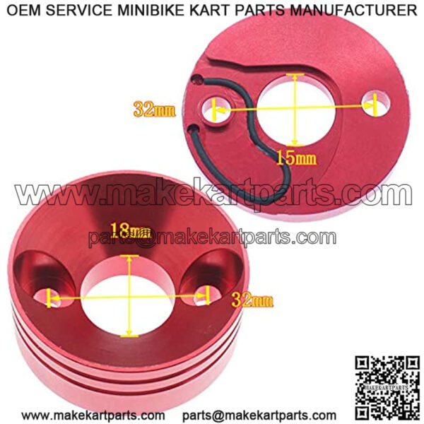 42mm 43mm 44mm Air filter Adapter Velocity Stack for 33cc 43cc 47cc 49cc 50cc 52cc Minimoto 2-stroke Dirt Mini Pocket Bike Kids ATV Go Kart Big Foot Goped Blad Gas Powered Scooter Motovox MVS10 - Image 2