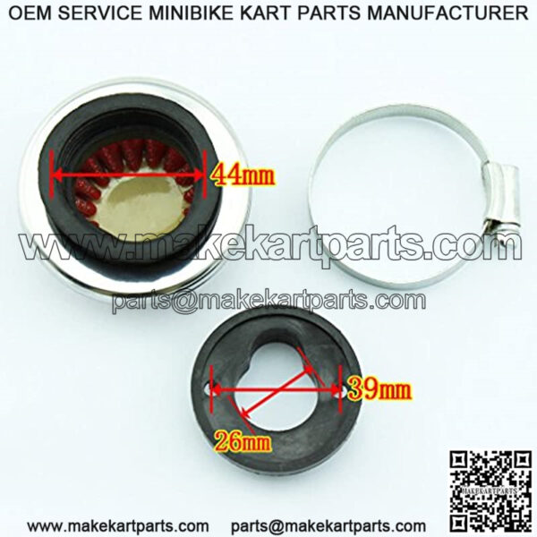 42mm 43mm 44mm Air filter Adapter Velocity Stack for 33cc 43cc 47cc 49cc 50cc 52cc Minimoto 2-stroke Dirt Mini Pocket Bike Kids ATV Go Kart Big Foot Goped Blad Gas Powered Scooter Motovox MVS10 - Image 3