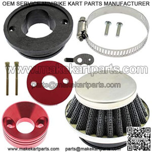 42mm 43mm 44mm Air filter Adapter Velocity Stack for 33cc 43cc 47cc 49cc 50cc 52cc Minimoto 2-stroke Dirt Mini Pocket Bike Kids ATV Go Kart Big Foot Goped Blad Gas Powered Scooter X1 X2 X3 X6