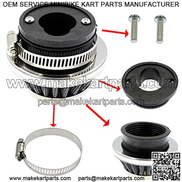 42mm 43mm 44mm Air filter Adapter Velocity Stack for 33cc 43cc 47cc 49cc 50cc 52cc Minimoto 2-stroke Dirt Mini Pocket Bike Kids ATV Go Kart Big Foot Goped Blad Gas Powered Scooter X1 X2 X3 X6 - Image 3