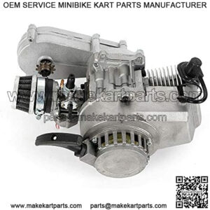 49CC 2-Stroke Engine&Transfer Motor Gear Box Air Filter Mini Pocket Dirt Bike ATV/Scooter Pull Start USA USA STOCK