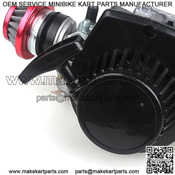 49CC 2-Stroke Engine + Handle Bar+ Throttle Cable +Air Filter Motor Pocket Mini Bike Scooter ATV 6T T8F Chain - Image 4