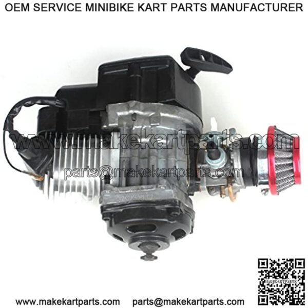 49CC 2-Stroke Engine + Handle Bar+ Throttle Cable +Air Filter Motor Pocket Mini Bike Scooter ATV 6T T8F Chain - Image 5