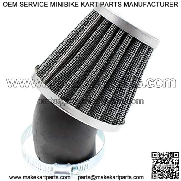 3PCS 1.5inch 38mm 39mm 40mm Air Filter Cleaner 45 Degree Angled Compatible with 50cc 70cc 90cc 110cc 125cc 150cc 200cc Motorcycle ATV Quad Scooter Go Kart Moped Pit Dirt Pocket Mini Bike GY6