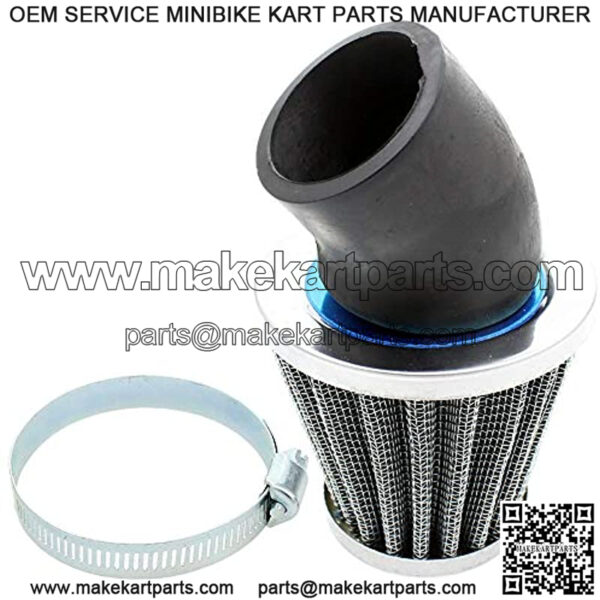 3PCS 1.5inch 38mm 39mm 40mm Air Filter Cleaner 45 Degree Angled Compatible with 50cc 70cc 90cc 110cc 125cc 150cc 200cc Motorcycle ATV Quad Scooter Go Kart Moped Pit Dirt Pocket Mini Bike GY6 - Image 3