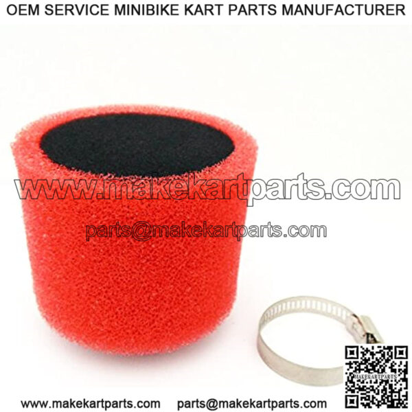 38mm Universal Fit Straight Foam Air Filter Clamp On Scooter ATV Dirt Bike Mini - 6942 - Image 2