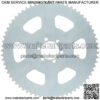 Chain Sprocket Cog Fit for Go Kart Mini Bike, 65 Tooth Chain Sprocket Carbon Steel 6 Holes 37mm Bore Cog Parts