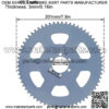 Chain Sprocket Cog Fit for Go Kart Mini Bike, 65 Tooth Chain Sprocket Carbon Steel 6 Holes 37mm Bore Cog Parts - Image 4