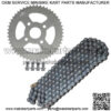 420 Chain+50T 40mm Rear Sprocket For Coleman Trail Mini Bike BT200X CT200U-EX