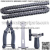 420 Motorcycle Chain 132 Link + Chain Breaker for 50cc 70cc 90cc 110cc 125cc Dirt Pit Bike ATV, Go Kart, Mini Bike, Scooter, Quad.