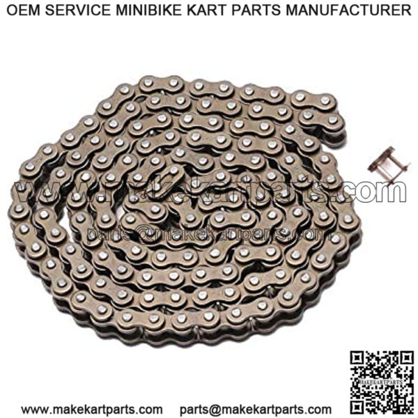 49cc Bike Chain 25H for Pocket 47cc ATV Pocket Mini Quad Dirt Bike 138 Link with Master Link