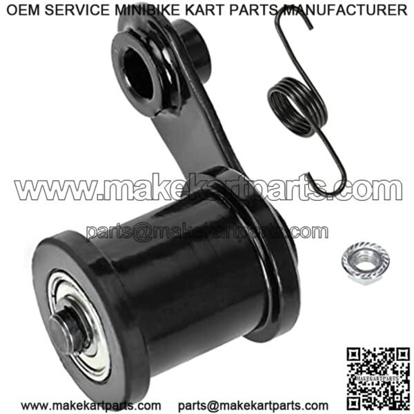 Chain Tensioner with 1-3/4" Roller for Powersports 6.5HP 196cc 212cc CT200u Trail 200 BT200x CT200u-ex Massimo MB200 Baja Heat Warrior MB200 MB165 TrailMaster Hensim Motorsport Mini Bike Parts