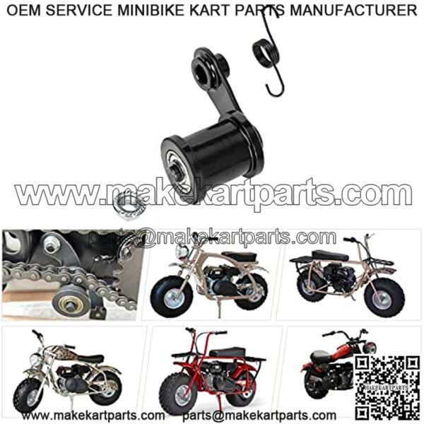 Chain Tensioner with 1-3/4" Roller for Powersports 6.5HP 196cc 212cc CT200u Trail 200 BT200x CT200u-ex Massimo MB200 Baja Heat Warrior MB200 MB165 TrailMaster Hensim Motorsport Mini Bike Parts - Image 3