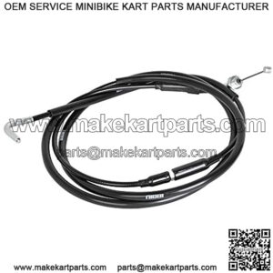High Performance Motorcycle Throttle Cable Adjustable GY6 Scooter Throttle Cable Flat Slide Carburetor Throttle Cable Red 185CM Fit Yamaha Kymco SYM GY6 Scooter 125 150 Moped (black)