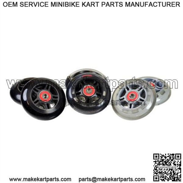 80 mm Scooter Wheels with Bearings (Set of 2)