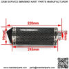 Universal 1.5" Inlet Exhaust With Removable DB Killer Slip On Dirt Street Bike Motorcycle Scooter - Carbon Fiber Color - Image 3