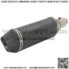 Universal 1.5-2" Inlet Slip On Exhaust With Removable DB Killer - Street Bike Motorcycle Scooter - Carbon Fiber Color - Image 4