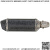Universal 1.5-2" Inlet Slip On Exhaust With Removable DB Killer - Street Bike Motorcycle Scooter - Carbon Fiber Color - Image 5