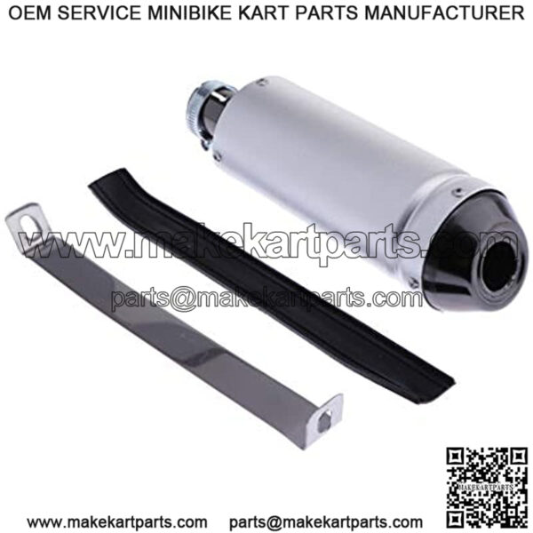 Polished Universal ATV Motorcycle Modified Exhaust Pipe Aluminum 28mm Adapter Inlet Connector for 50-125CC Scooter - Image 3