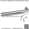 Header Exhaust Pipe for: Small Briggs & Tecumseh Engine, GoKart Fun Cart minibike.