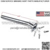 Header Exhaust Pipe for: Small Briggs & Tecumseh Engine, GoKart Fun Cart minibike. - Image 3