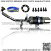 GY6 150cc High Performance Exhaust Muffler System Shorty for ATV 4 Stroke Chinese Scooter Moped ATV Go Kart Short Parts (Black)